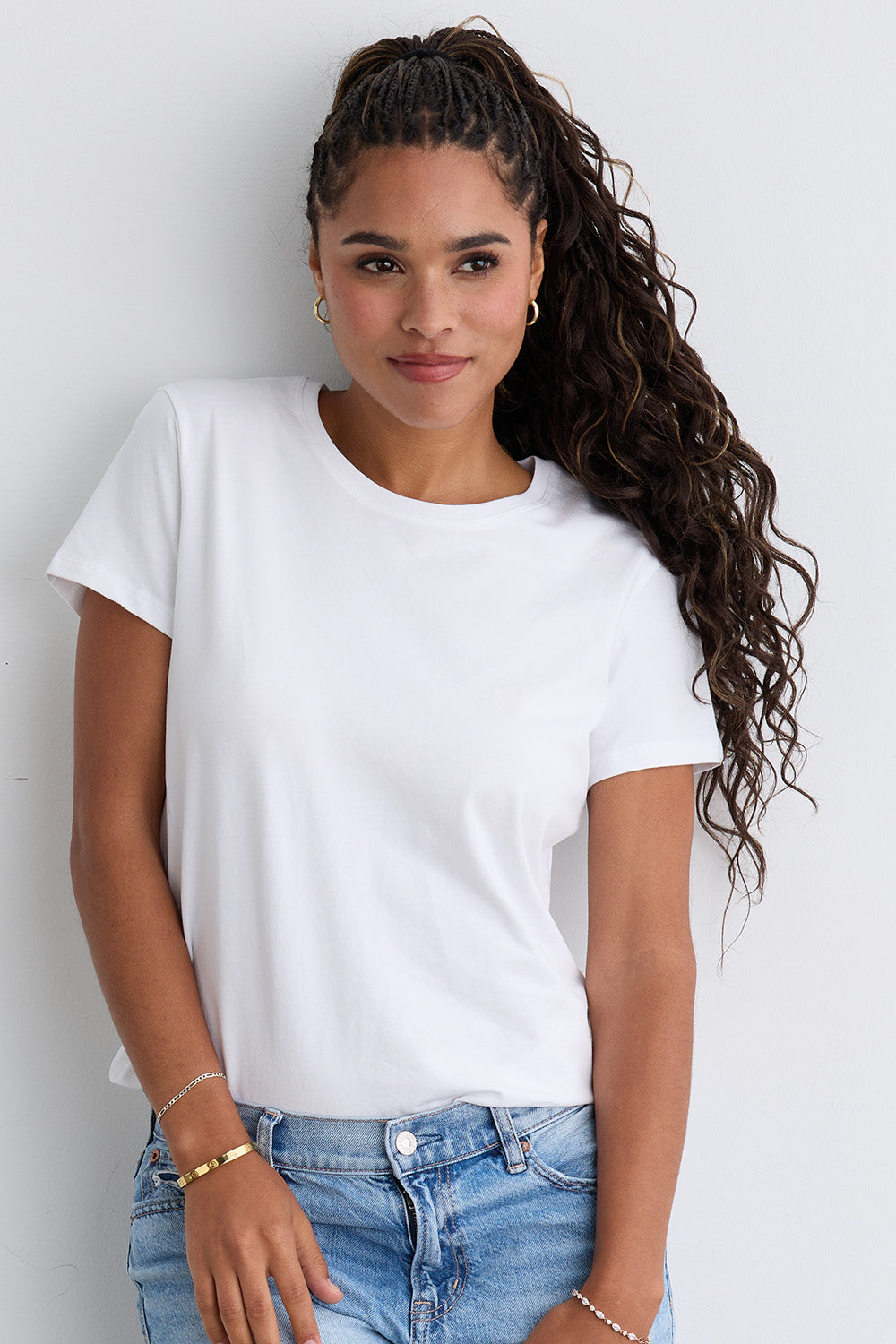Women's Organic Cotton Relaxed Crew Neck T-shirt