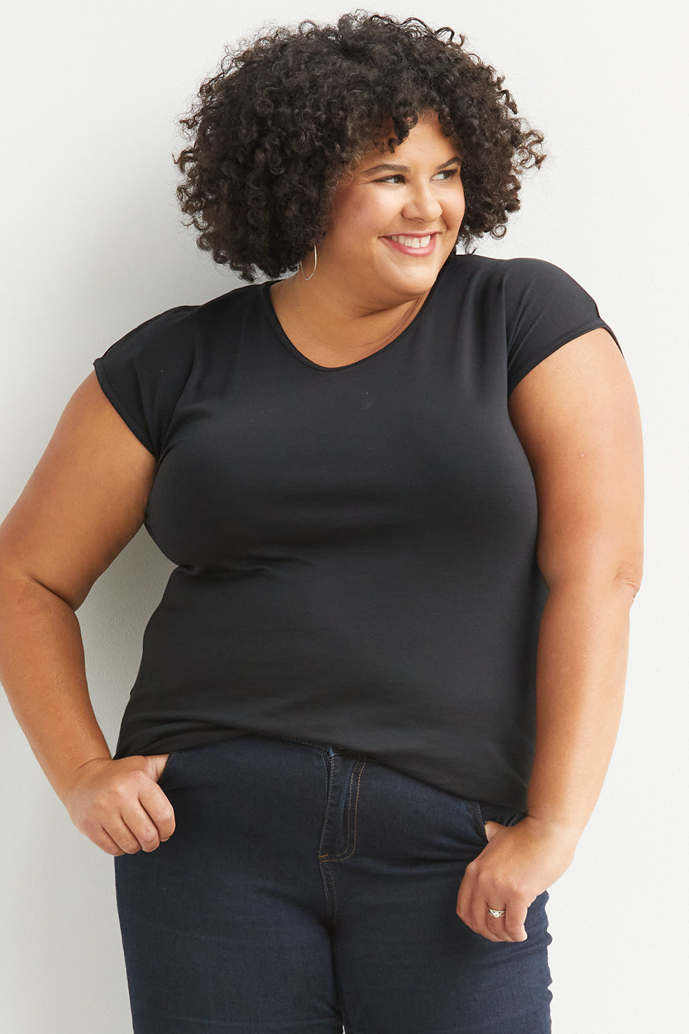 Women's Organic Cotton Cap Sleeve Easy Tee