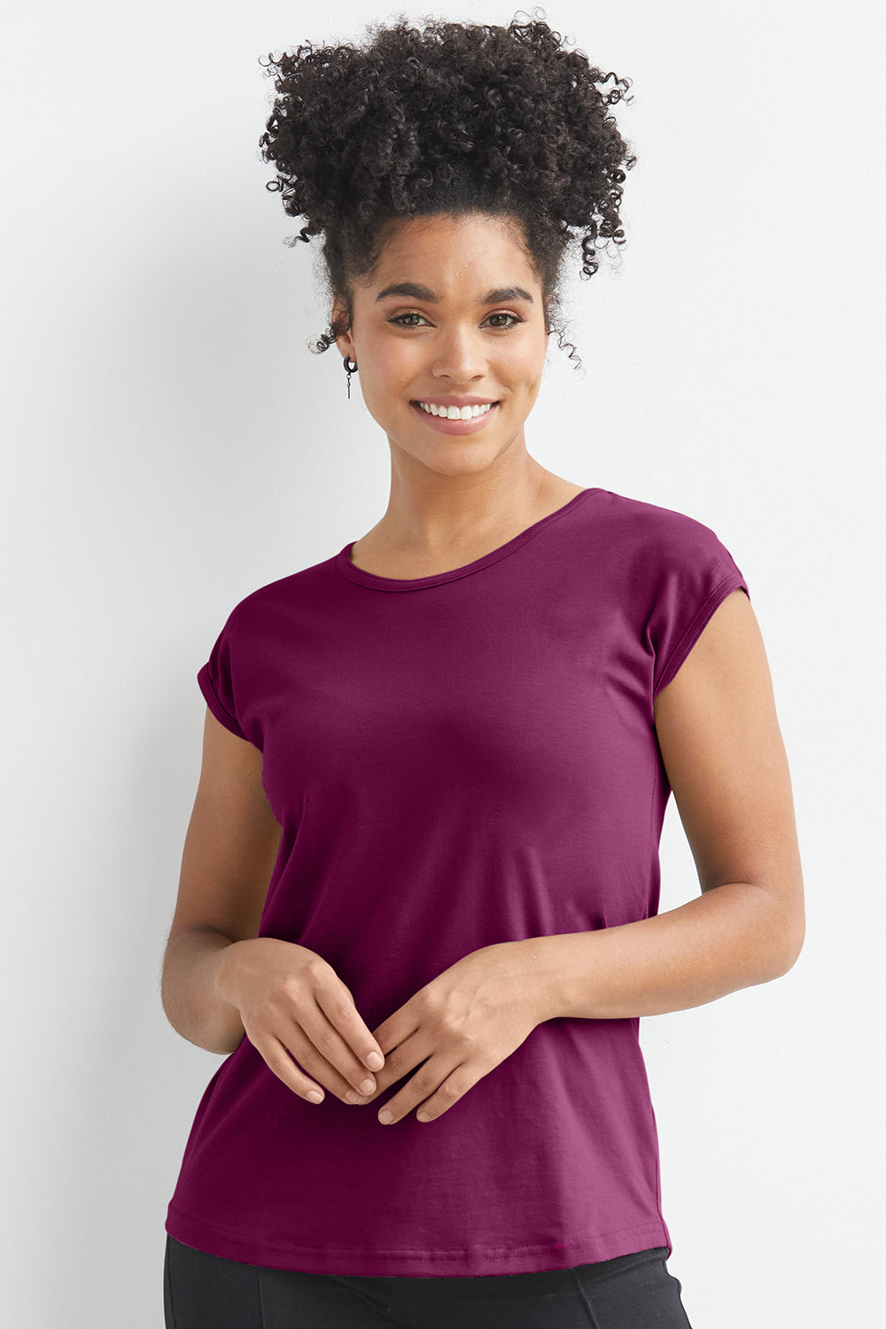 Women's Organic Cotton Cap Sleeve Easy Tee