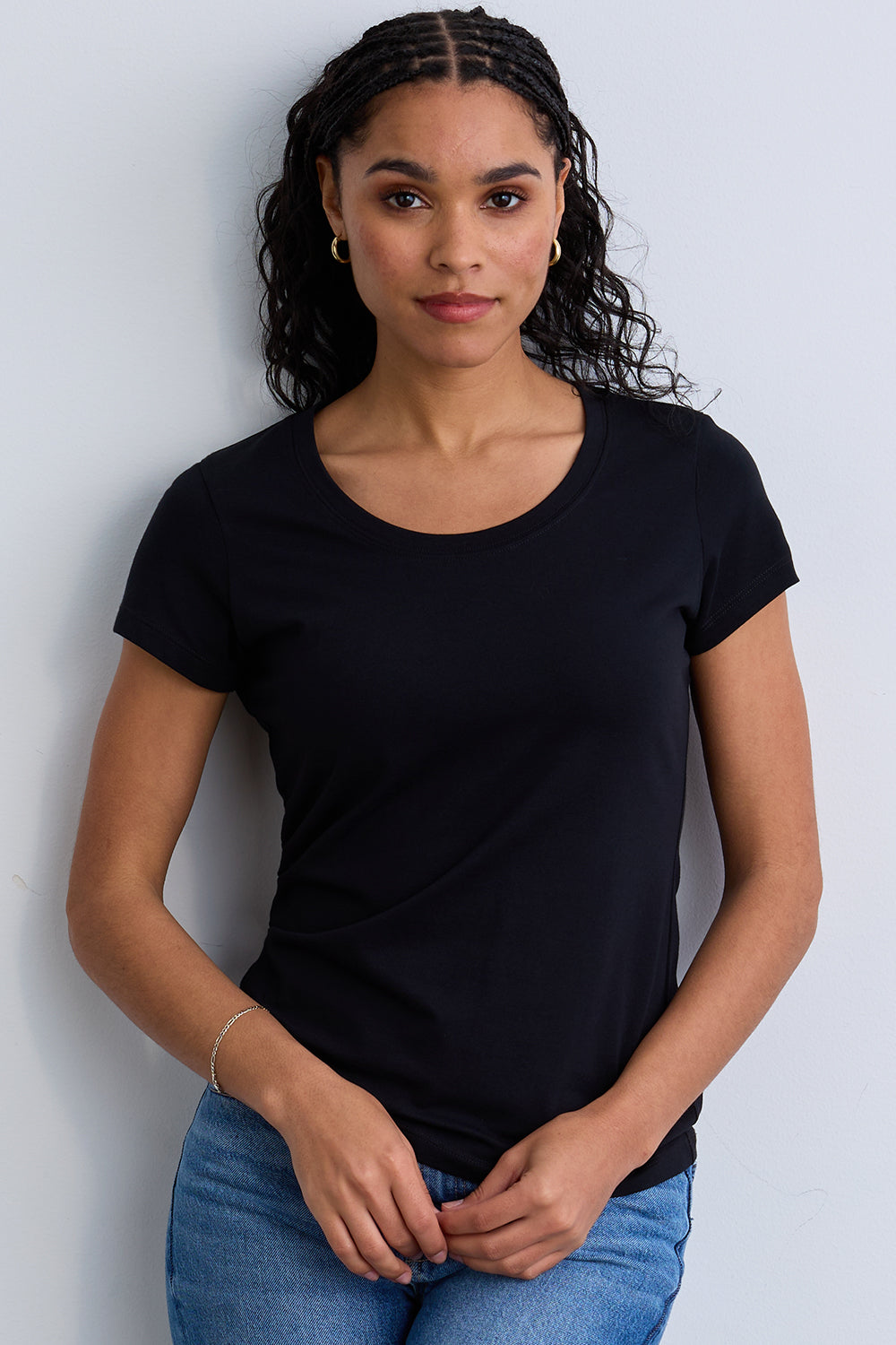 Women's Slim Organic Cotton Scoop Neck Tee