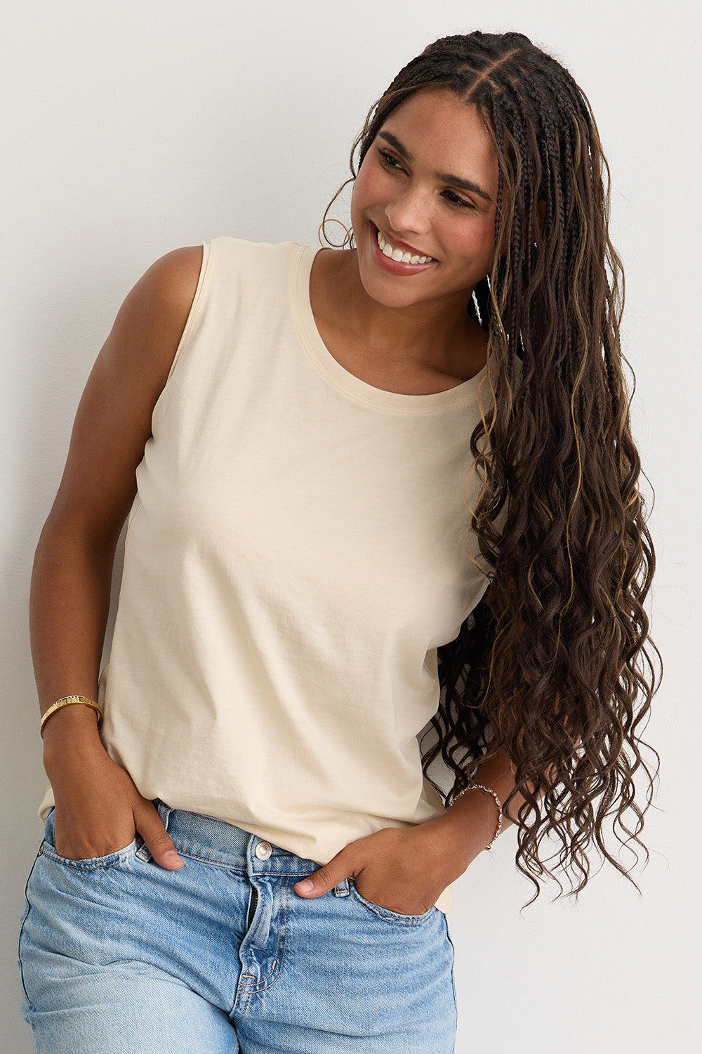 Women's 100% Organic Cotton Sleeveless Tee