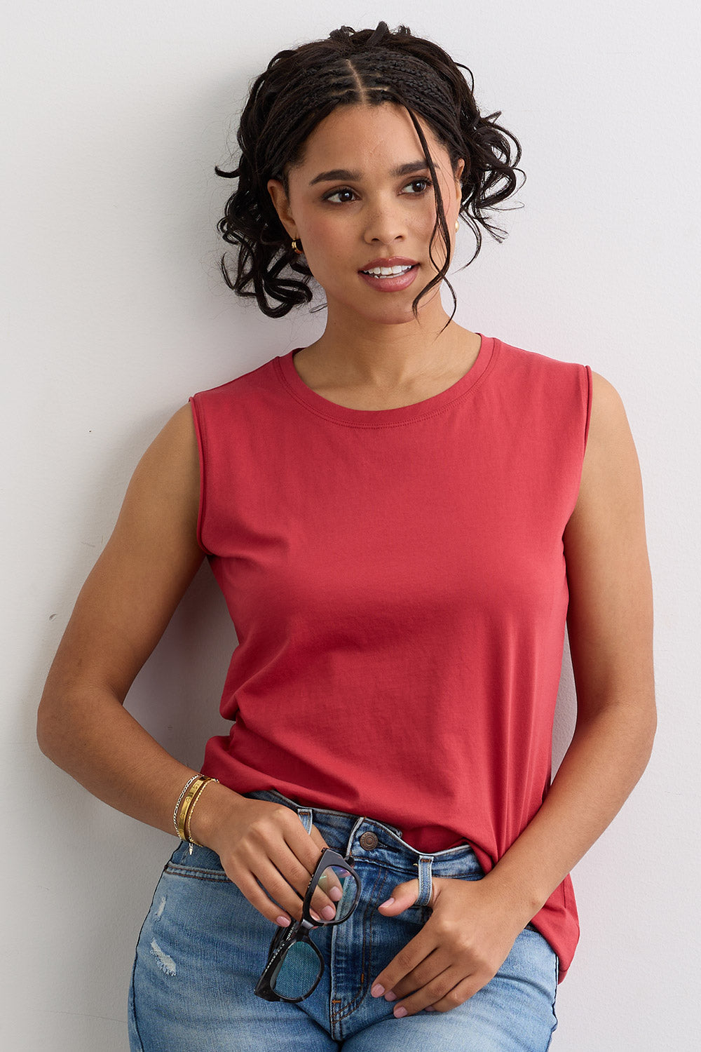 Women's 100% Organic Cotton Sleeveless Tee