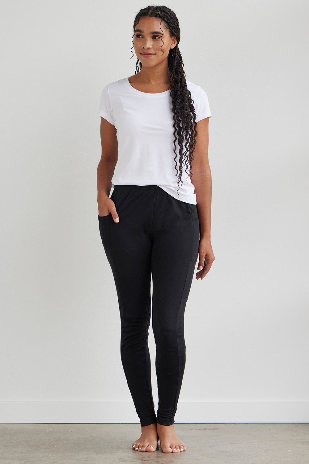 Women's Organic 100% Cotton Leggings with Pockets (Discontinued)
