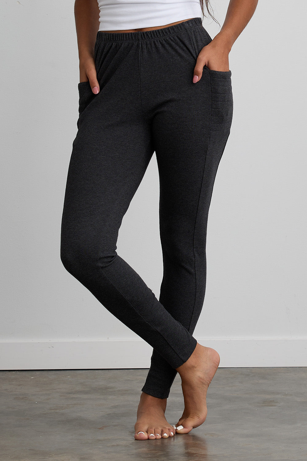 Women's Organic 100% Cotton Leggings with Pockets (Discontinued)