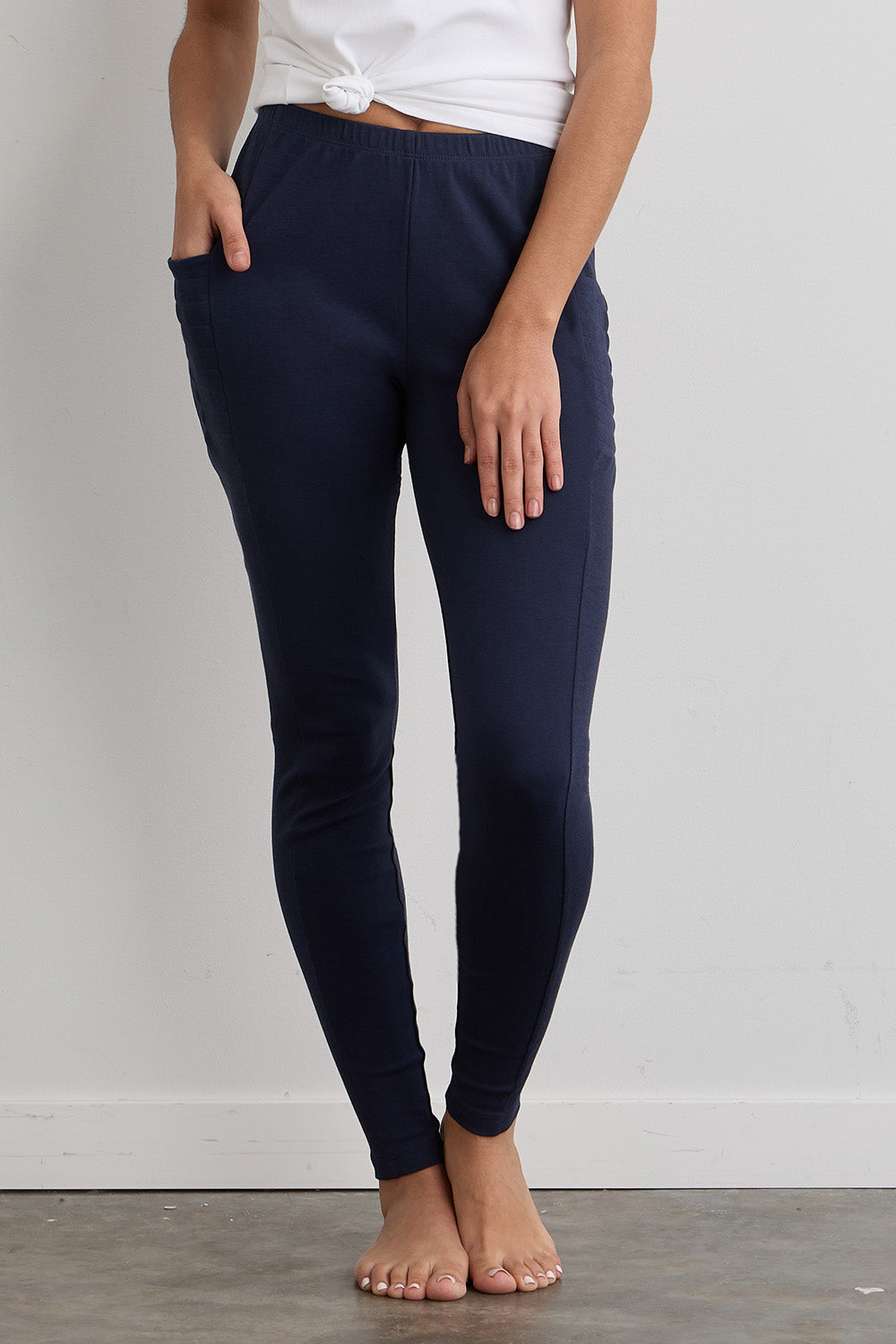 Women's Organic 100% Cotton Leggings with Pockets (Discontinued)