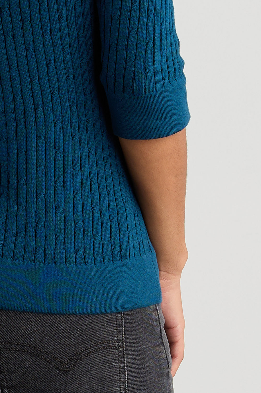 Women's Organic Cotton Cable Knit Boat Neck Sweater