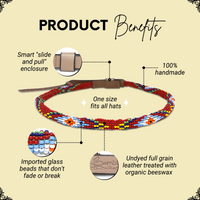 Red Vogue Sambboho Hatband