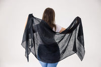 Telba Pure Linen Handwoven Shawl