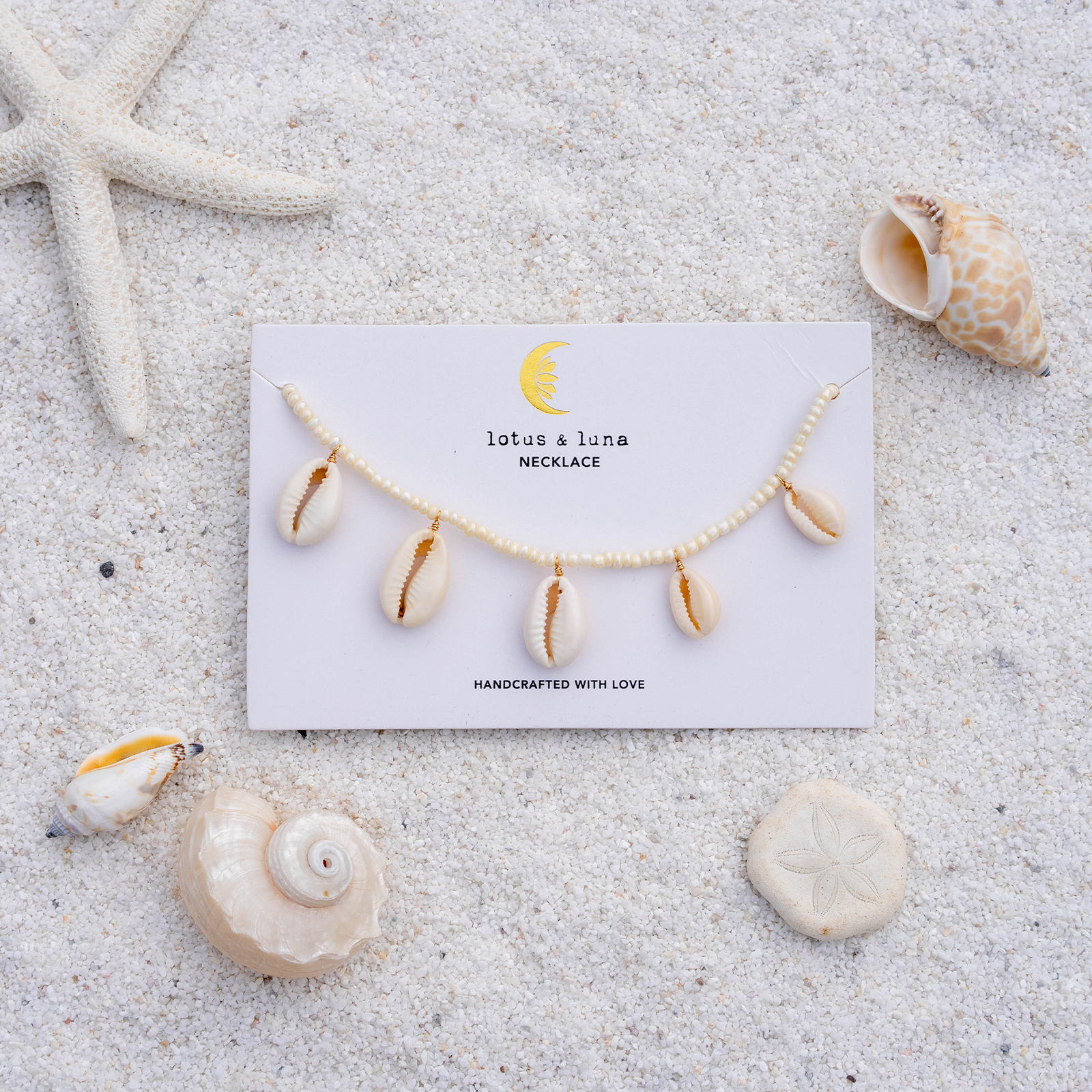 Ocean's Treasure Island Girl Necklace