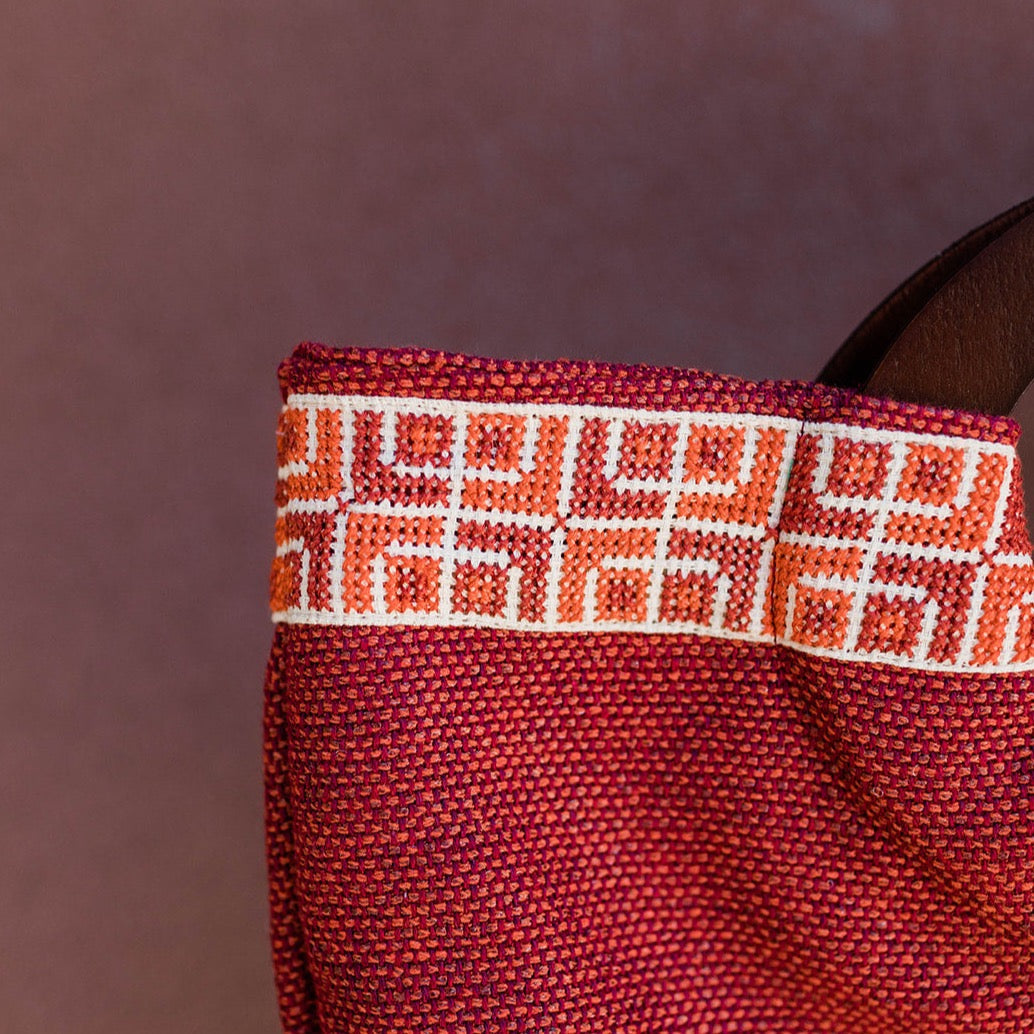 Half Moon Clutch in Red