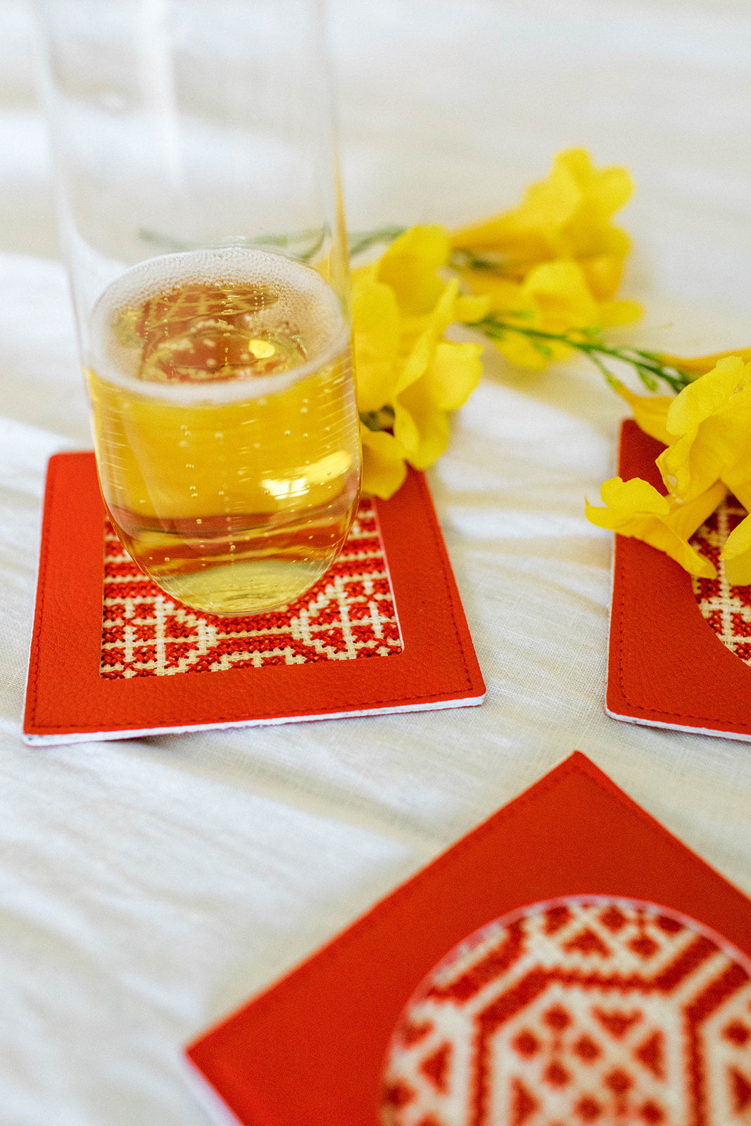 Dalia Coasters - Palestinian Red