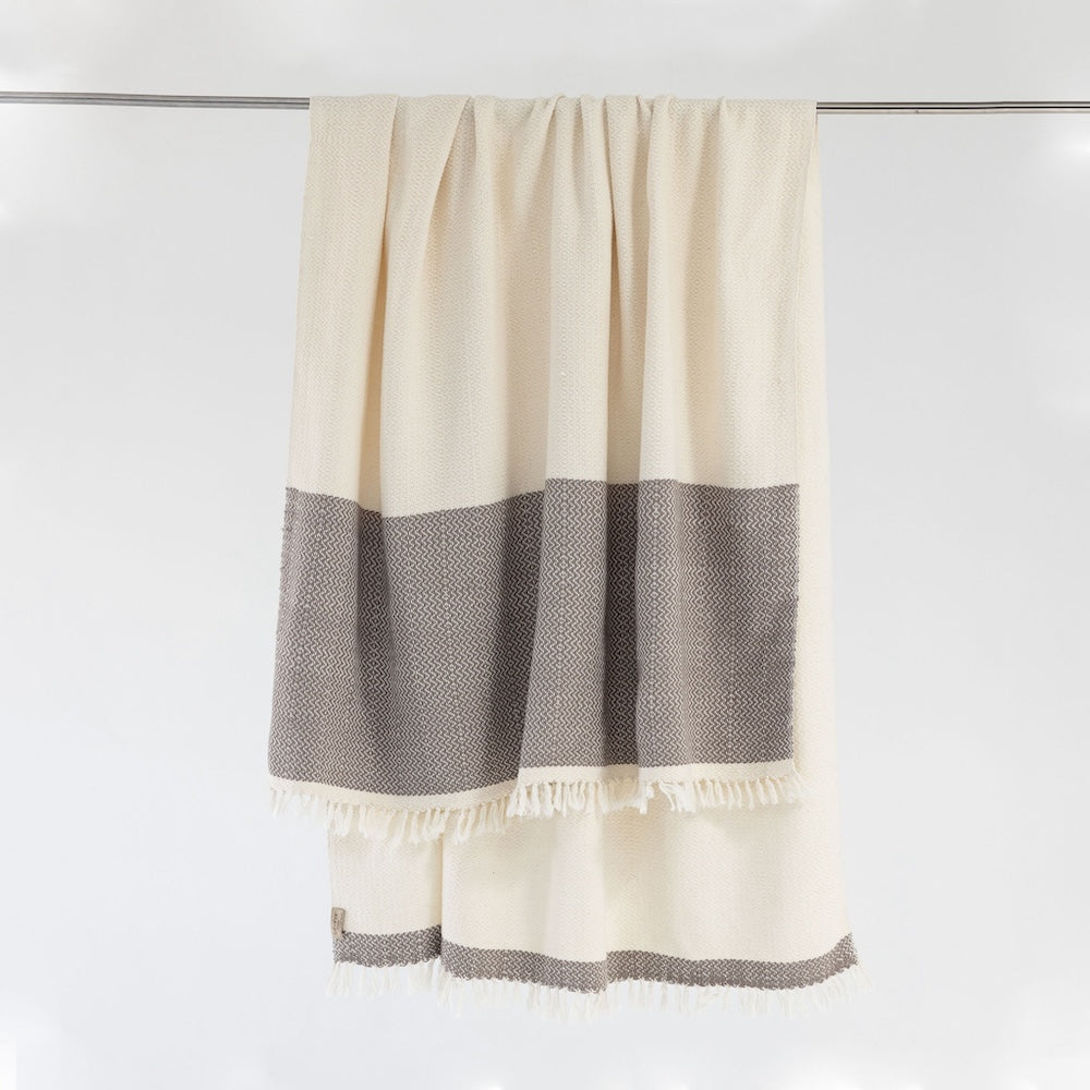 Desta Handwoven Ethiopian Cotton Throw Blanket