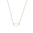 Hammered Circle Necklace