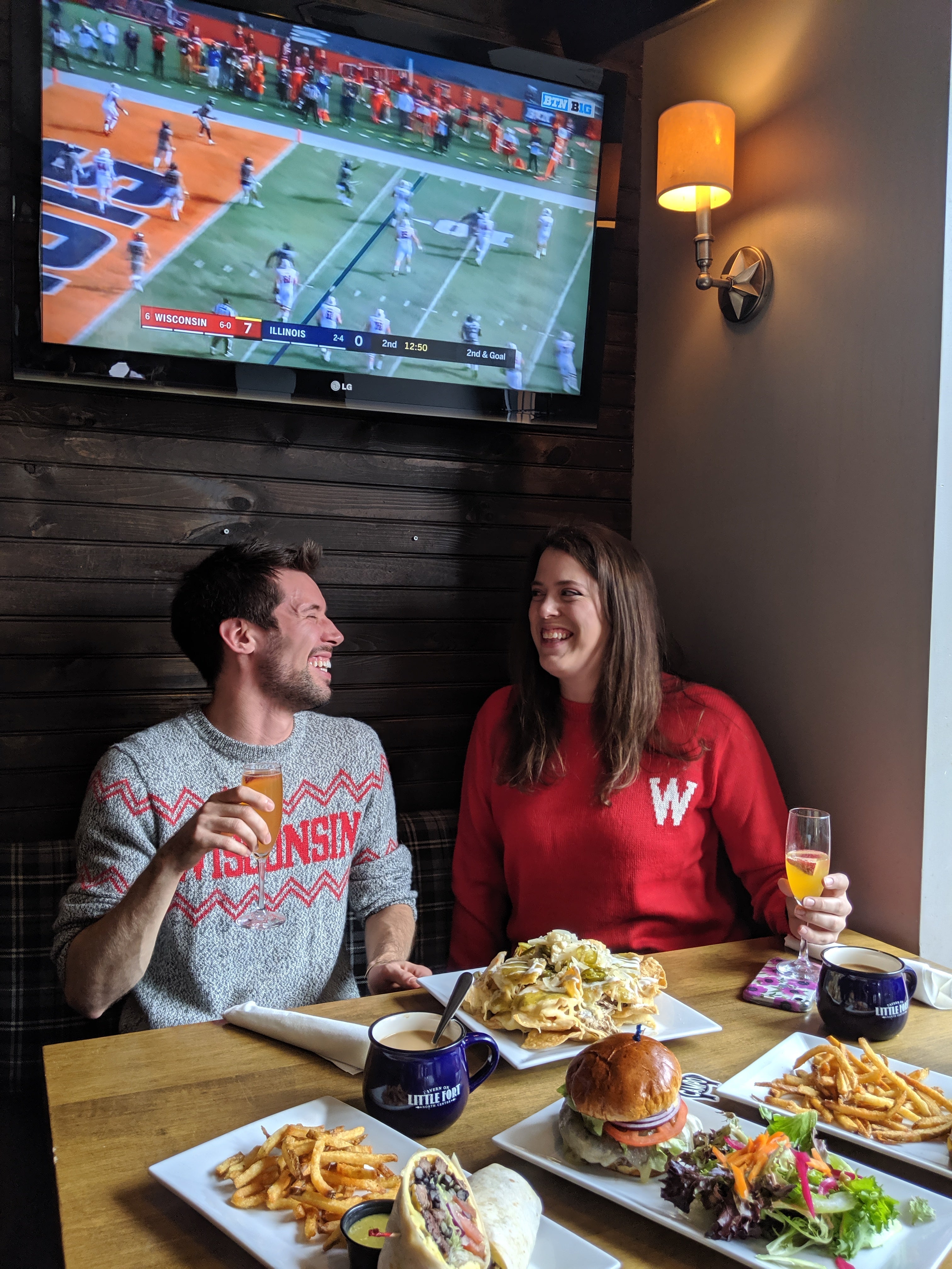 Wisconsin Alpaca Crew Neck Sweater - Red W