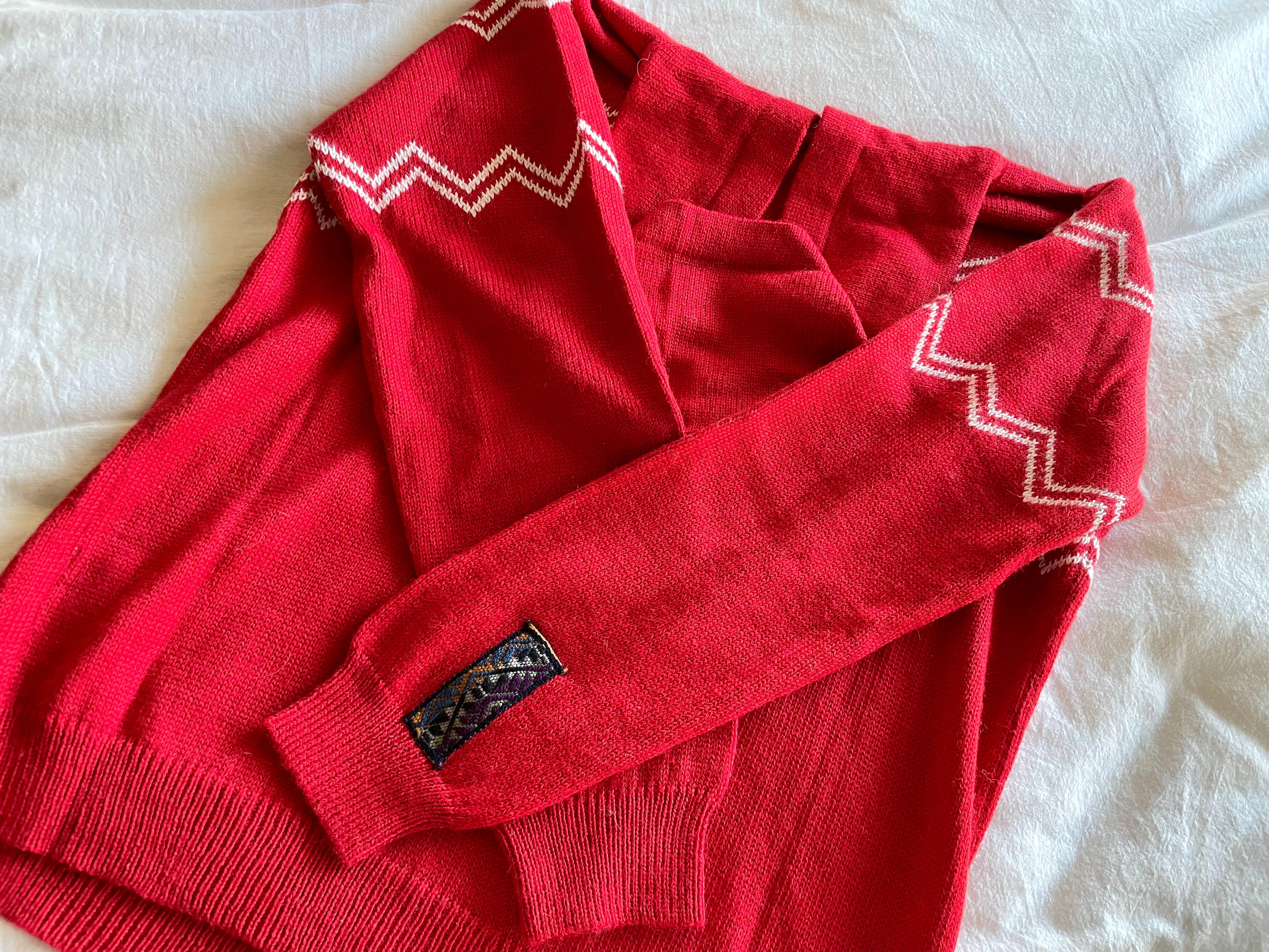 Wisconsin Alpaca Hoodie - Red