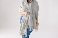 Judith Handwoven Ethiopian Cotton Shawl