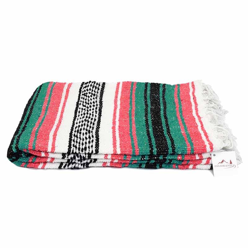 Coral & Sea Green Falsa Yoga Blanket