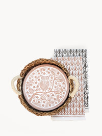 Bread Warmer & Basket Gift Set with Tea Towel - Owl Round