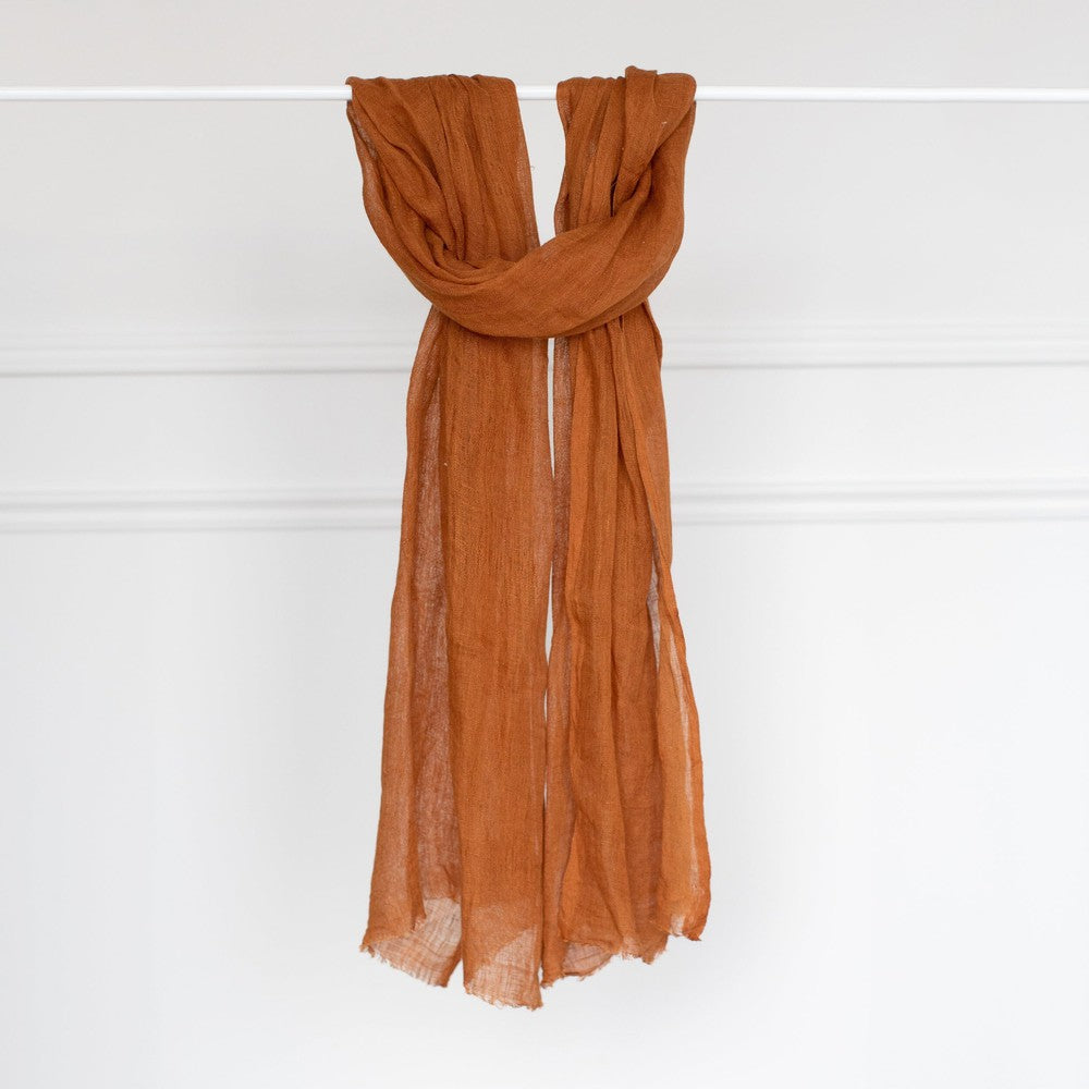 Telba Pure Linen Handwoven Shawl