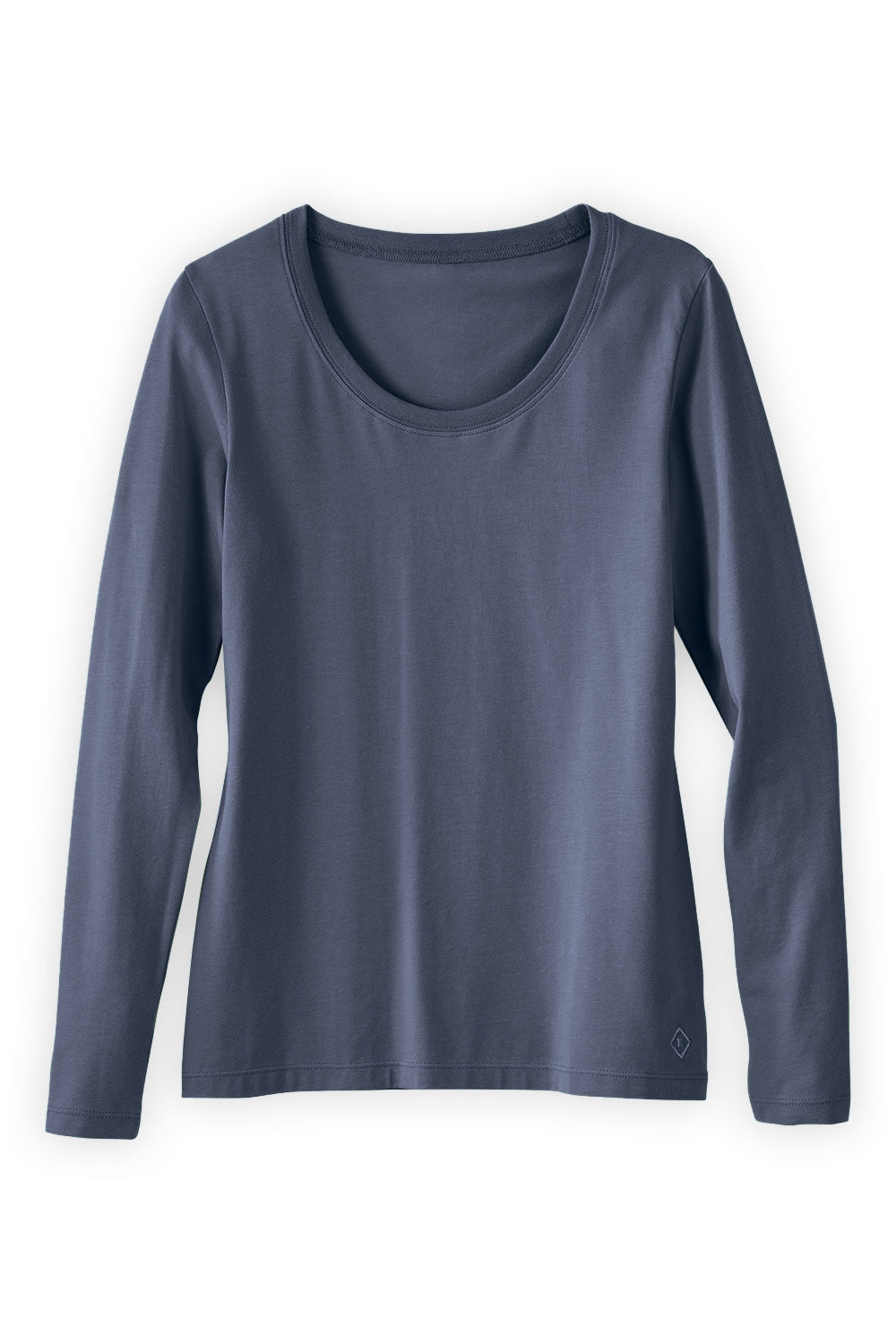 Women's Organic Scoop Neck Long Sleeve Tee