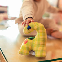 Small Dinosaur (Yellow Plaid)