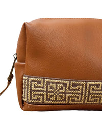 Dunia Tatreez Toiletry Kit - Brown