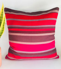 Striped Pink Red Pillow | PINKS