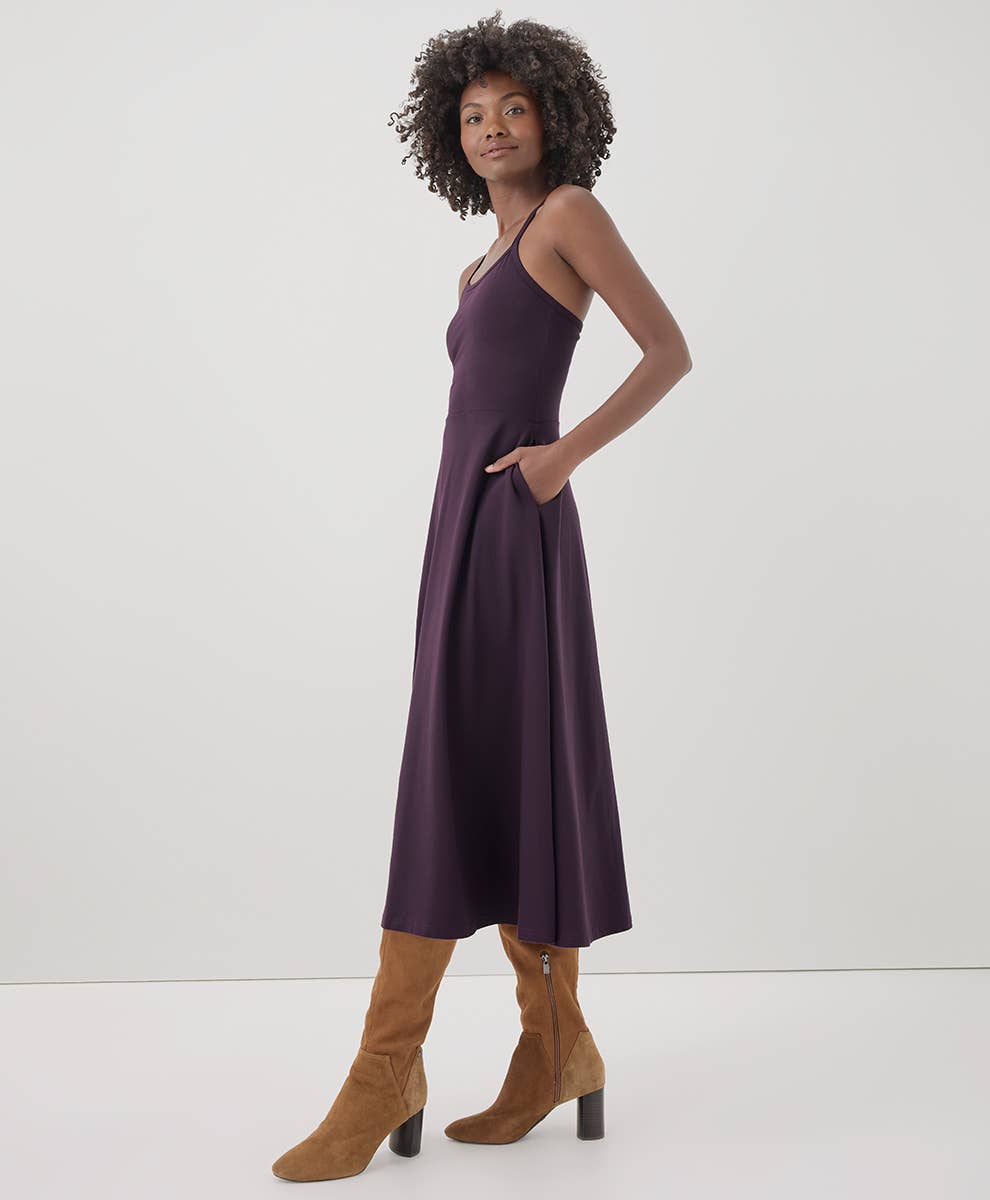 Women's Fit & Flare Midi Dress