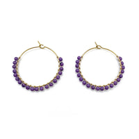 Luni Hoops in Lavender