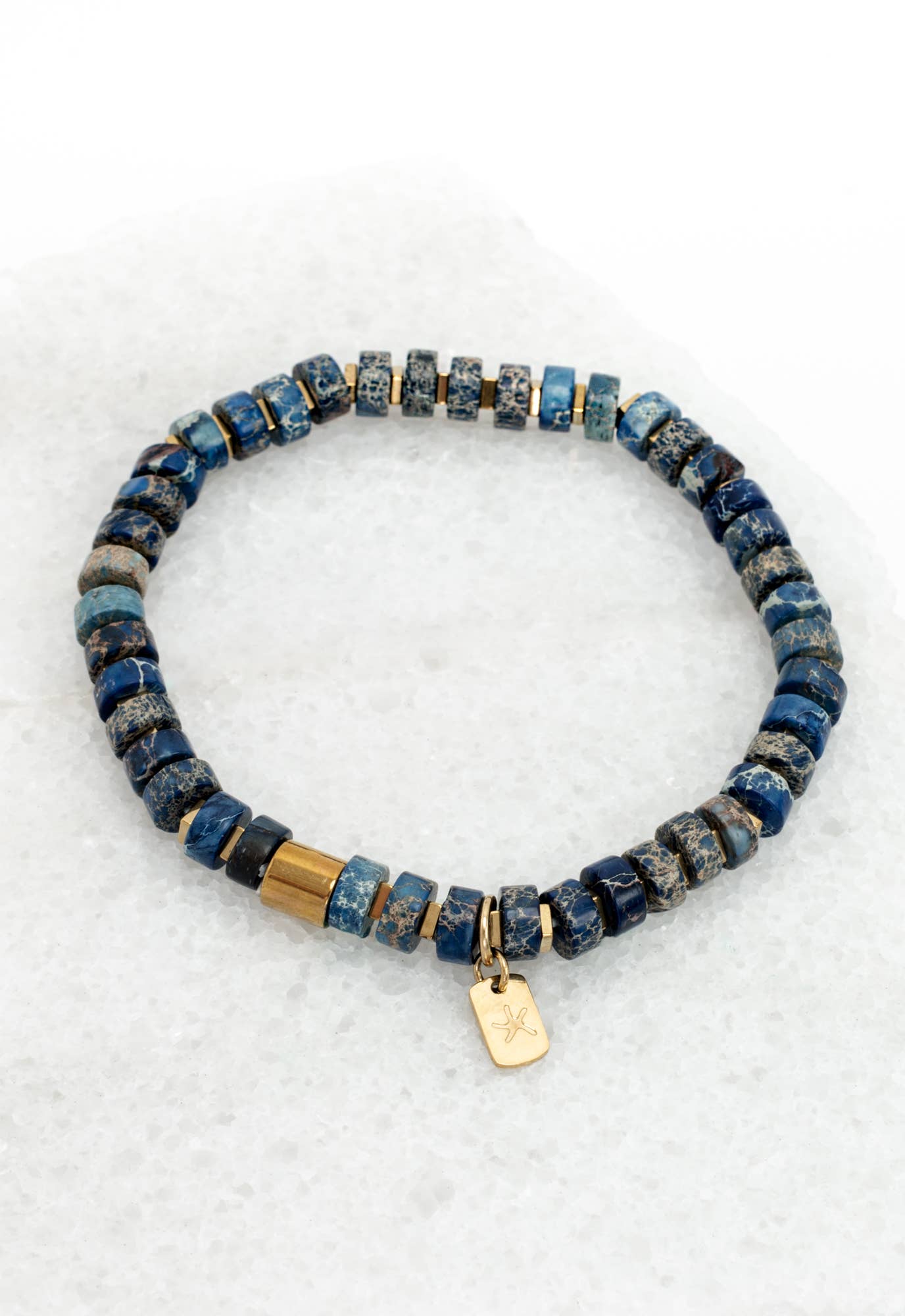Emperor Blue Beaded Bracelet