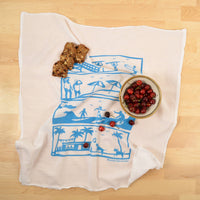 Flour Sack Dish Towel - Beach