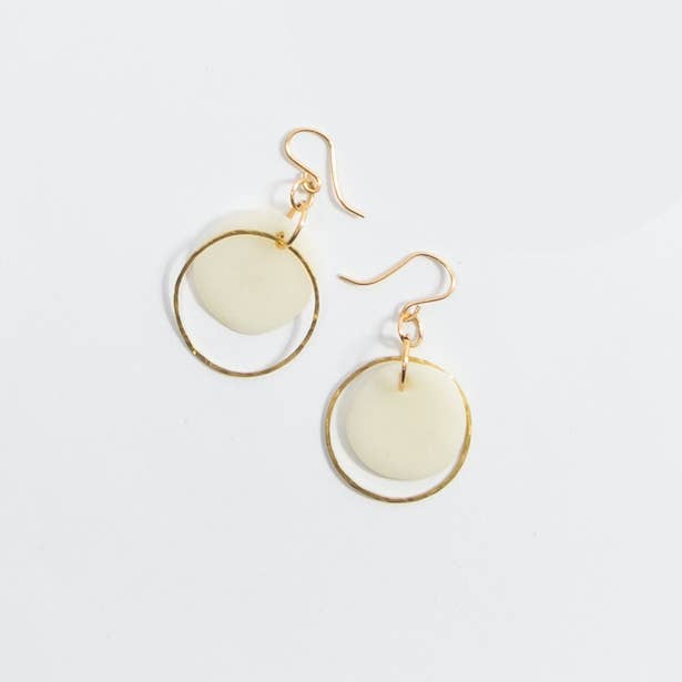 Hadeelah Porcelain Dangle Earrings