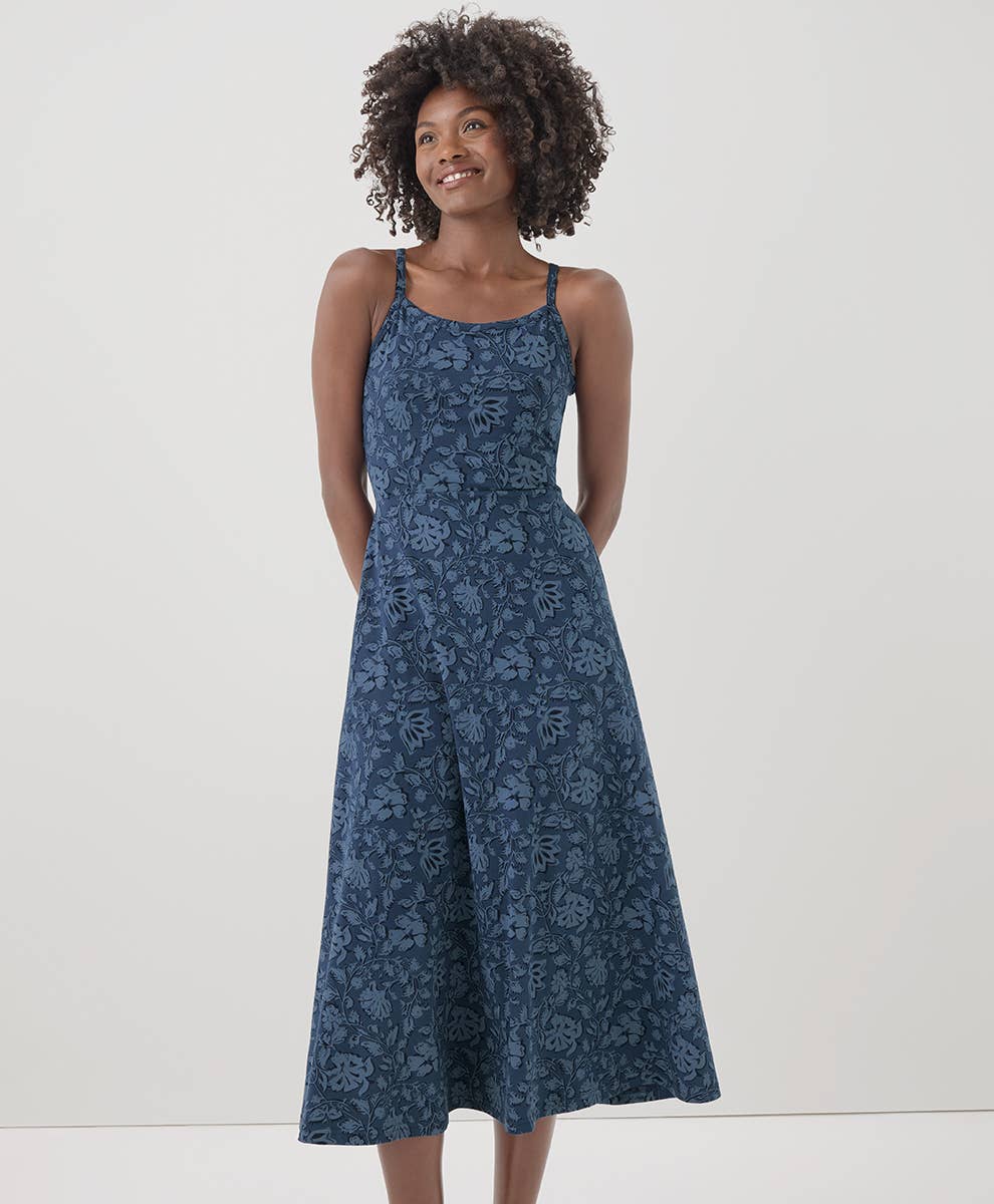 Women's Fit & Flare Midi Dress