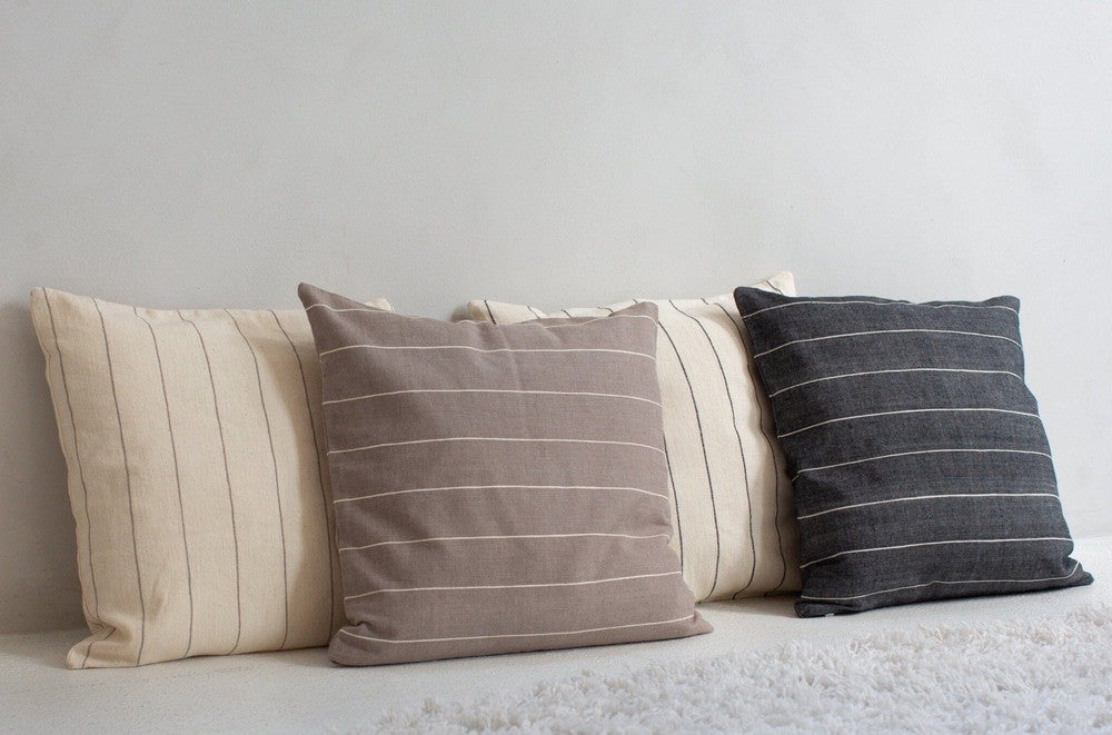 Adama Handwoven Ethiopian Cotton Throw Pillow