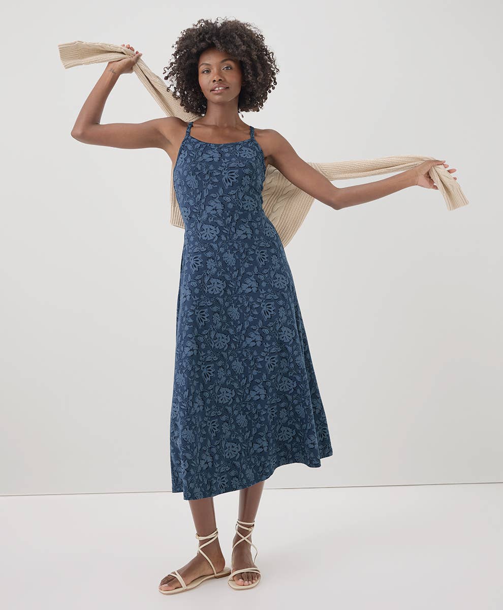 Women's Fit & Flare Midi Dress
