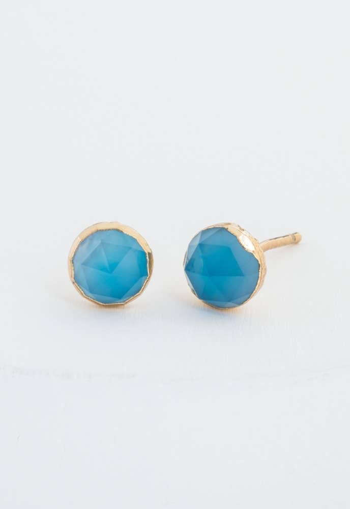 Artic Blue Prism Studs - Ethical Trade Co