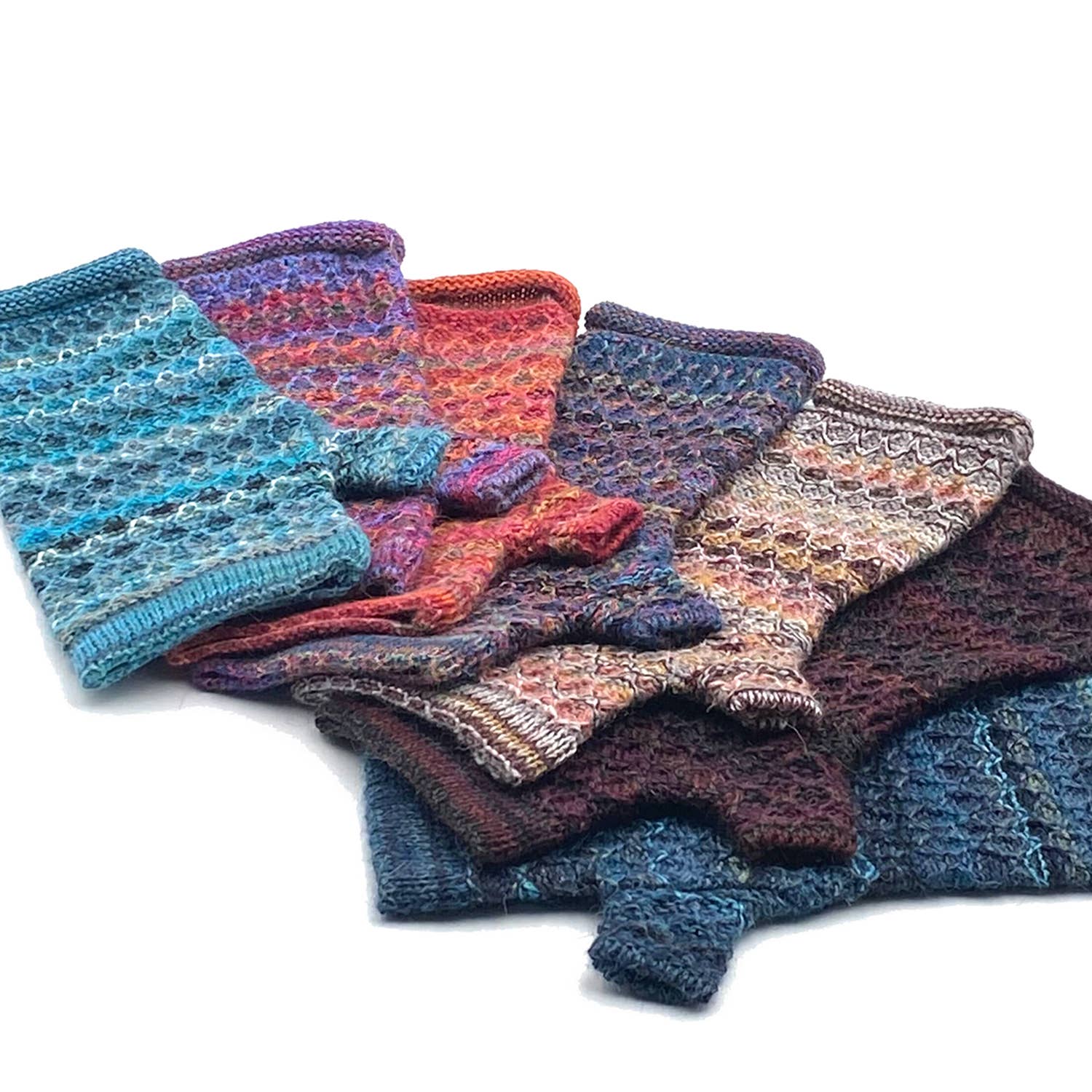 Alpaca Gloves - Printed - Saffron