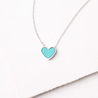 Bay Turquoise Heart Necklace - Ethical Trade Co