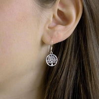 Tree of Life Earrings - Sterling Silver