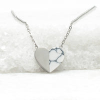Alexis Silver Heart Necklace