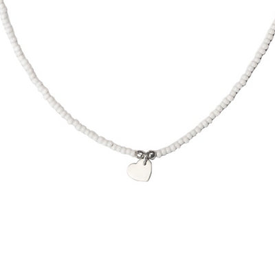 Beaded Heart Choker