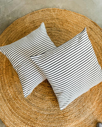 Black and White Stripes Throw Pillow Cover