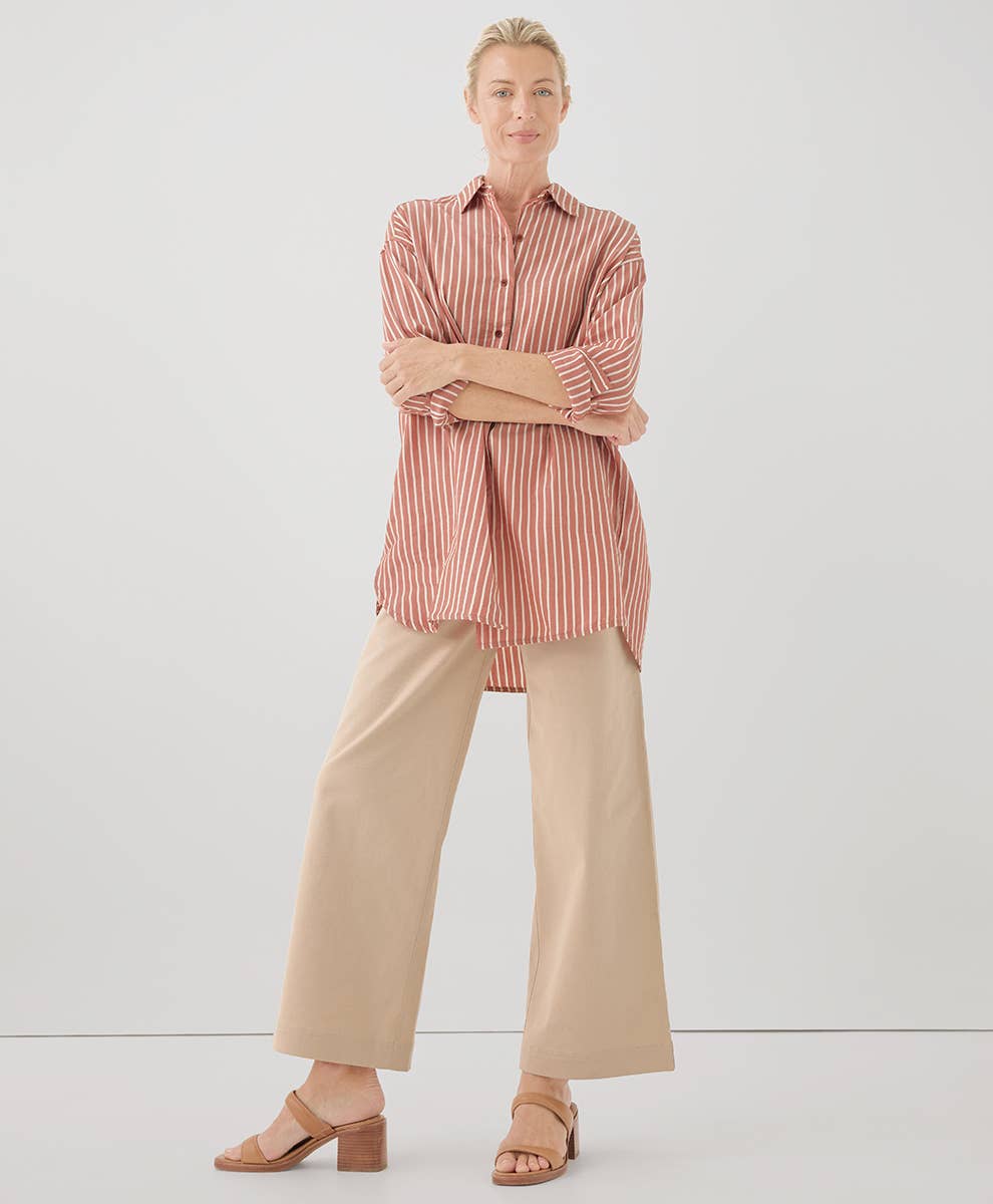 Women's Sunset Lightweight Cotton Oversized Shirt