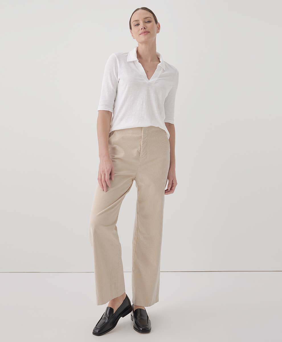 Women's Featherweight Slub Polo
