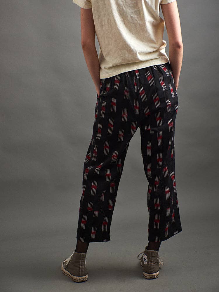 Miller Easy Pant Black Ikat