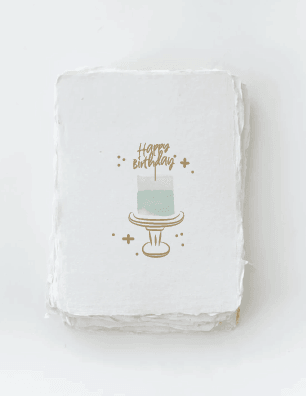 Card | Happy Birthday - Cake Topper - Ethical Trade Co