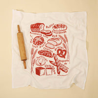 Flour Sack Dish Towel - Bread