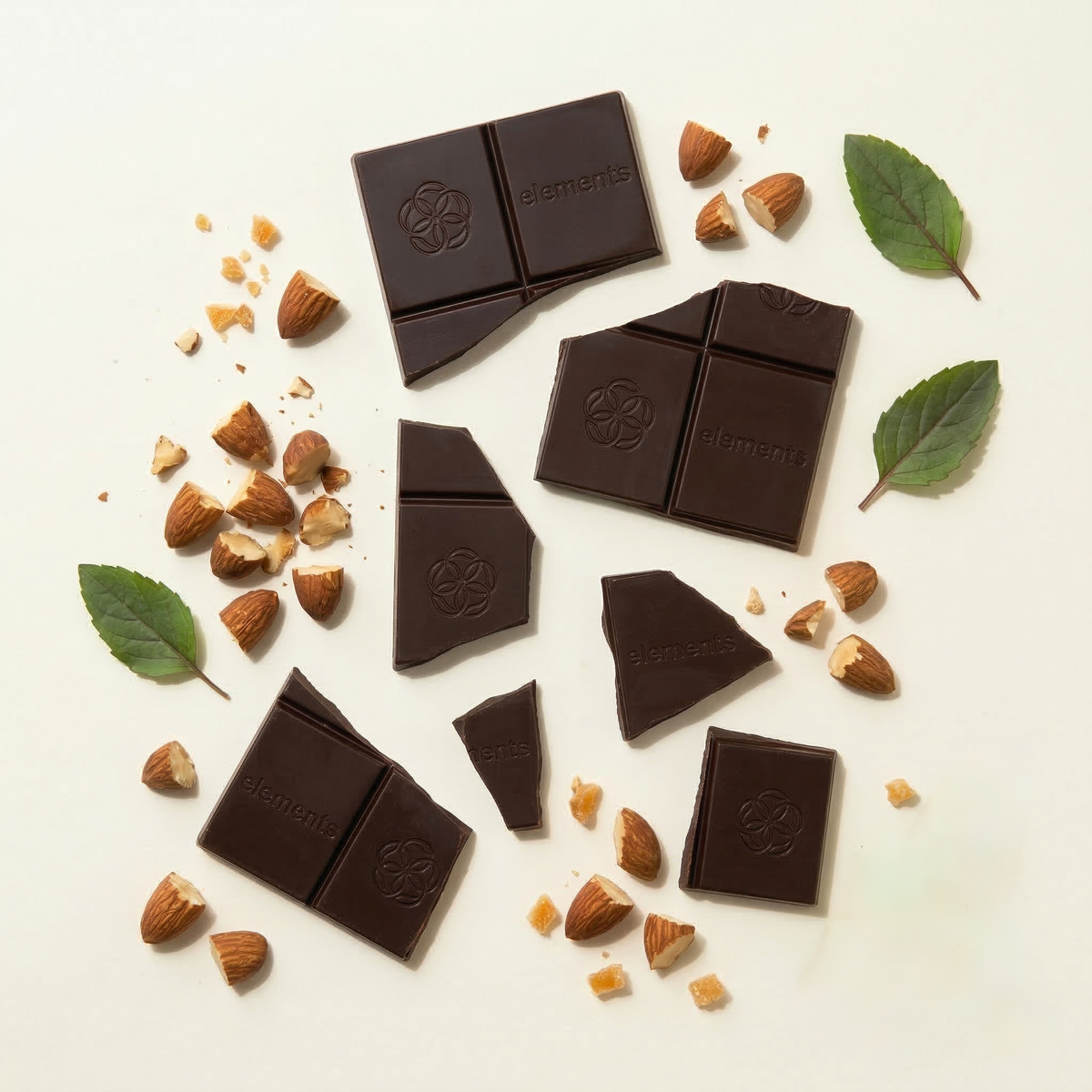 Almond Crunch Dark Chocolate Bar | Vegan Organic