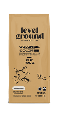Colombian Dark Roast Coffee Level Ground