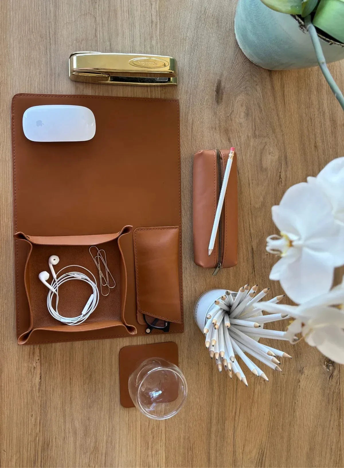 Square Coasters (Set of 4 with Holder)